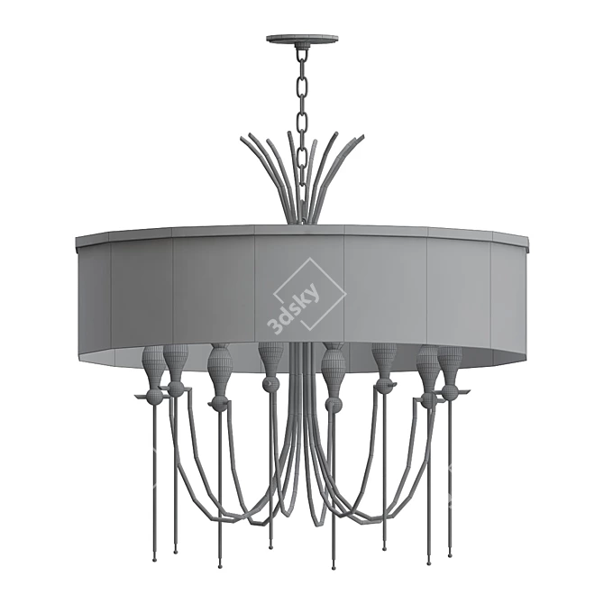 Luxury Elegance: Corey Chandelier 3D model image 2