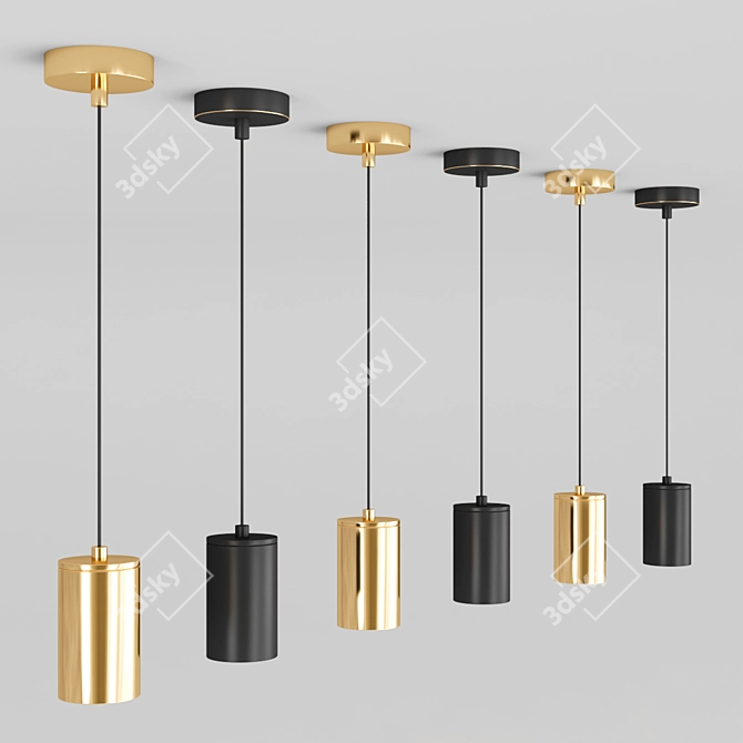 Minimalistic Centimeter-Sized TEX Lamp 3D model image 2