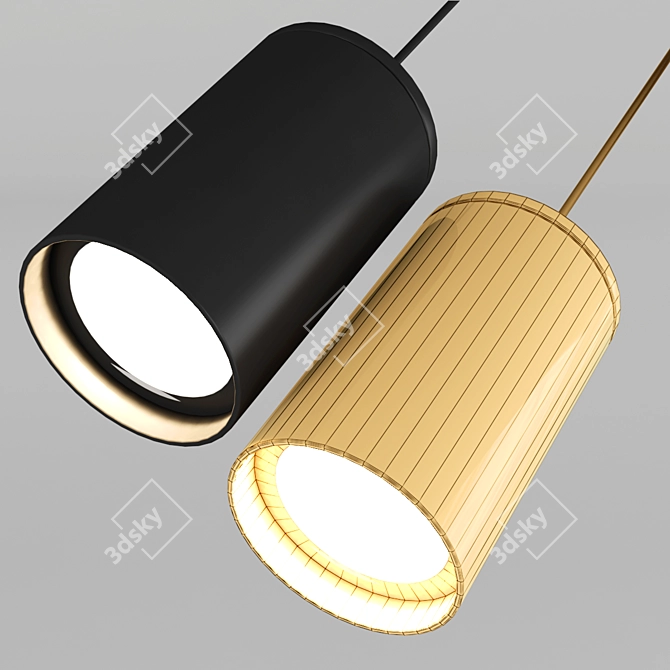 Minimalistic Centimeter-Sized TEX Lamp 3D model image 3