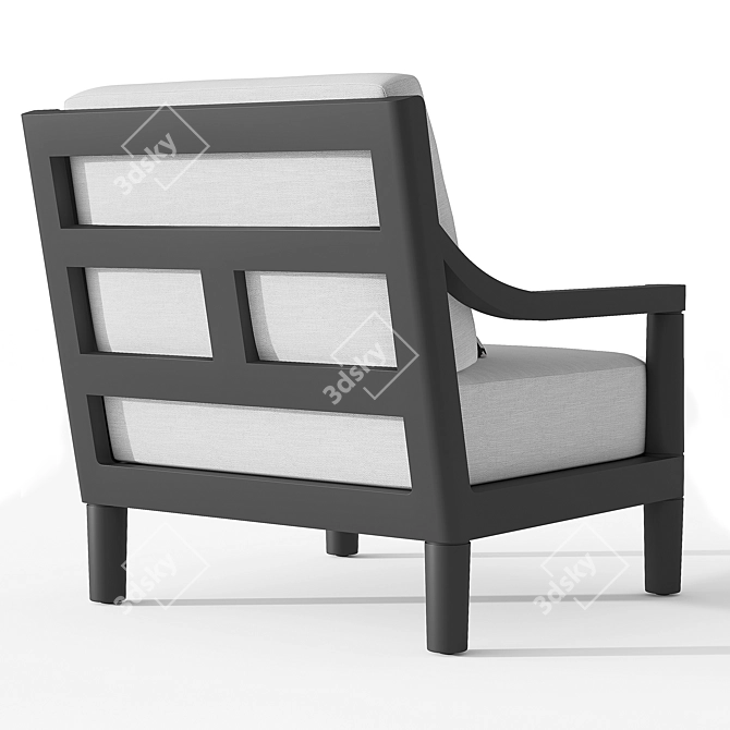 Restoration Hardware Miramar Aluminum Lounge Chair 3D model image 4