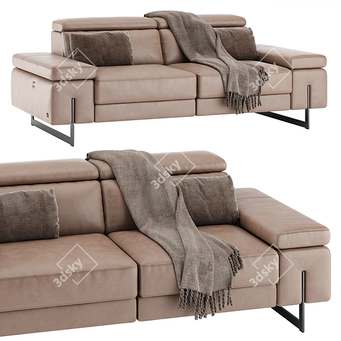 Elegant Electric Motion Sofa 3D model image 1