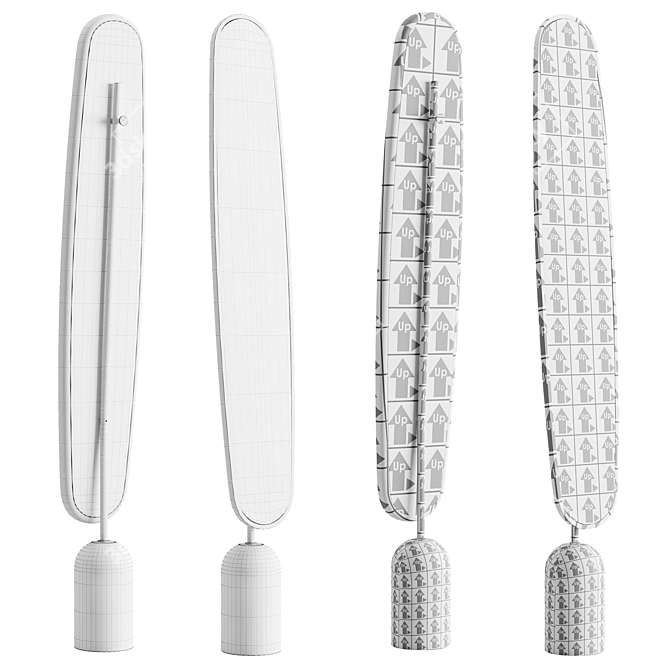 Elegant Ekero Mirror: Sleek Design & Superior Craftsmanship 3D model image 4