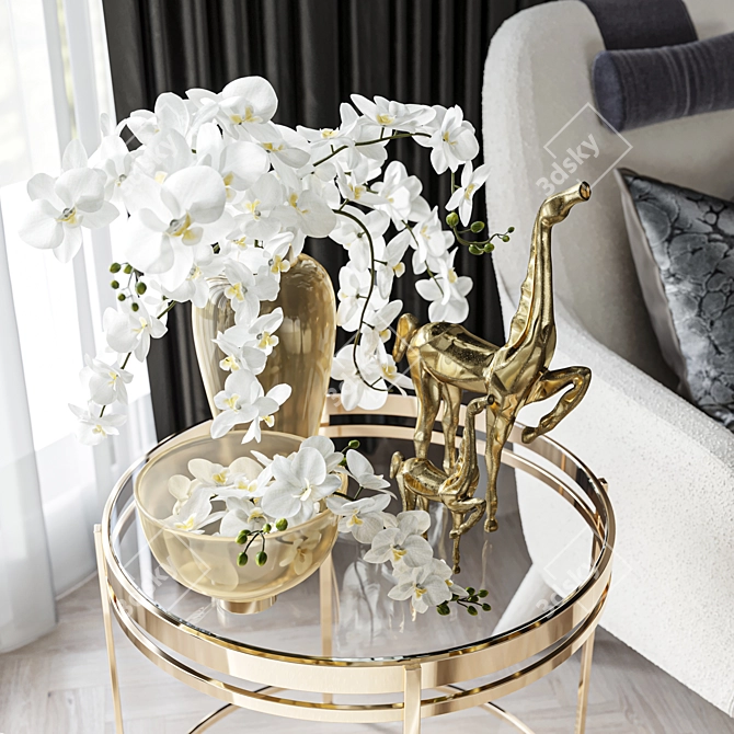 Elegant Home Decor Collection 3D model image 6
