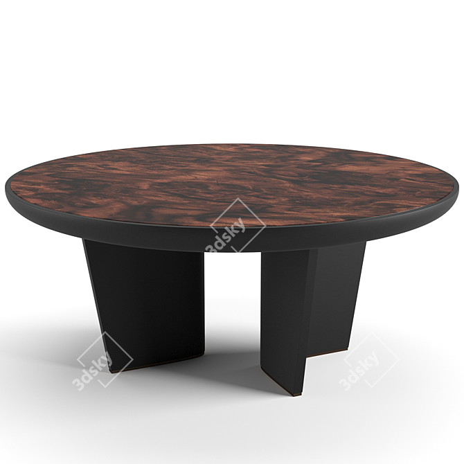 Trussardi Casa Dinning Set: Liubis Armchair & Madeley Table 3D model image 6
