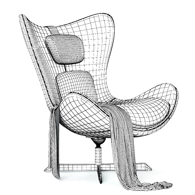 Lazy Comfort Armchair 3D model image 3