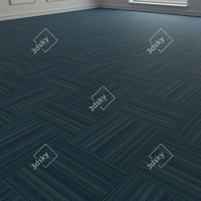Versatile Carpet Tiles for Stylish Flooring 3D model image 2