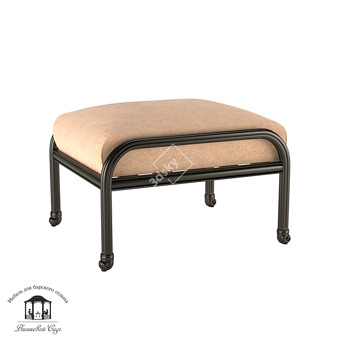 Azhur Ottoman: Stylish and Versatile 3D model image 1