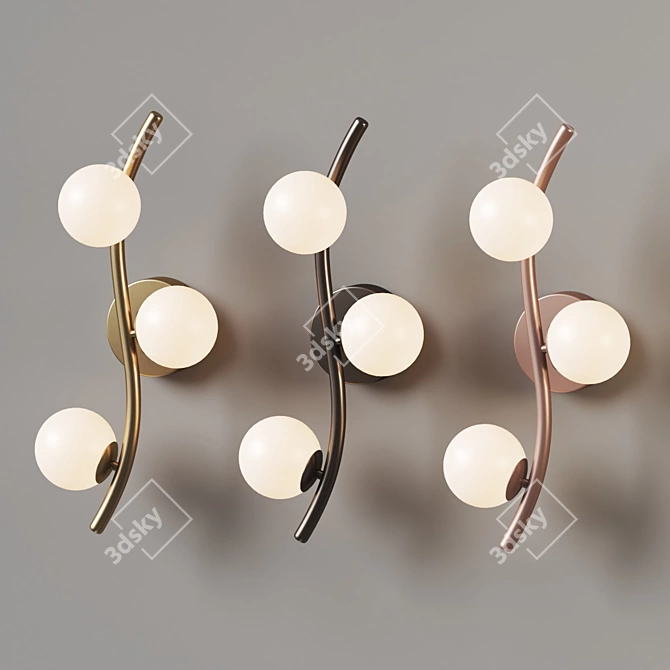 Elegant Patrizia Wall Sconce 3D model image 3