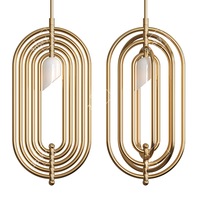 Modern Pendant Turner: 35cm x 75cm 3D model image 1