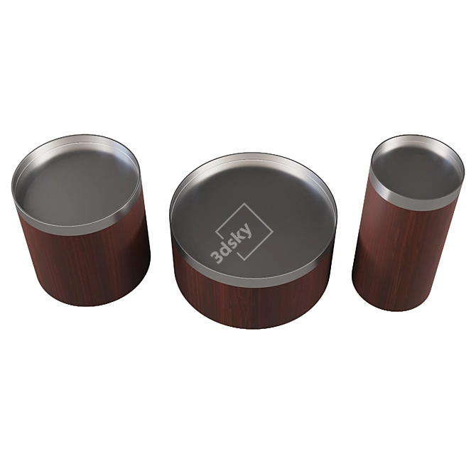 Elegant Oslo Collection: Versatile Small Tables 3D model image 3