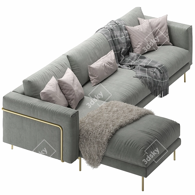 Classic Design Sofa by Calligaris: Rod 3D model image 2