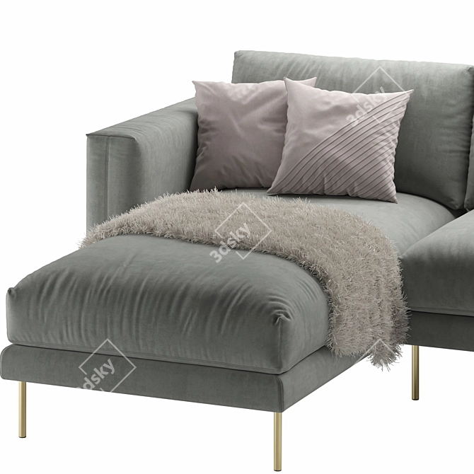 Classic Design Sofa by Calligaris: Rod 3D model image 5