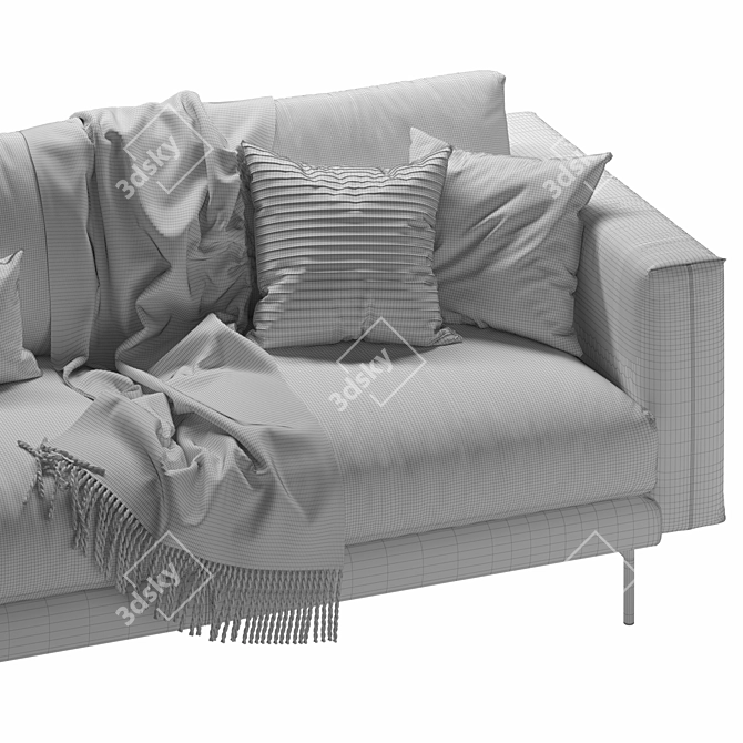 Classic Design Sofa by Calligaris: Rod 3D model image 6