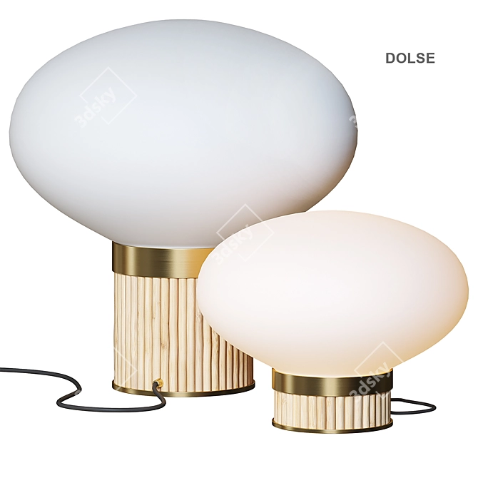 Elegant Dolce Table Lamp 3D model image 1