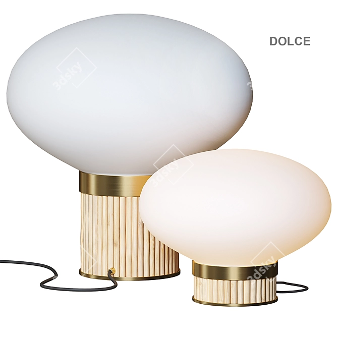 Elegant Dolce Table Lamp 3D model image 6