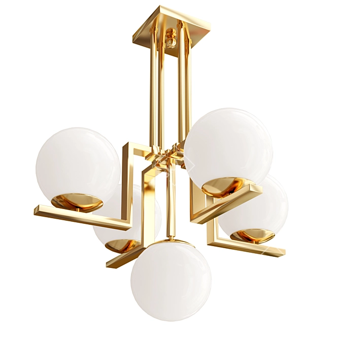 Elegance Illuminated: Tanner Chandelier 3D model image 1