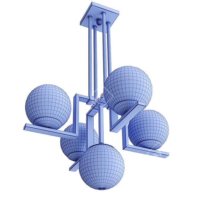 Elegance Illuminated: Tanner Chandelier 3D model image 3