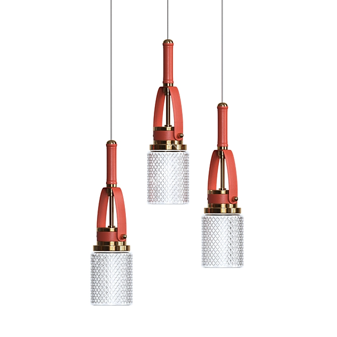 Elegant CHARA LED Ceiling Lamp 3D model image 1