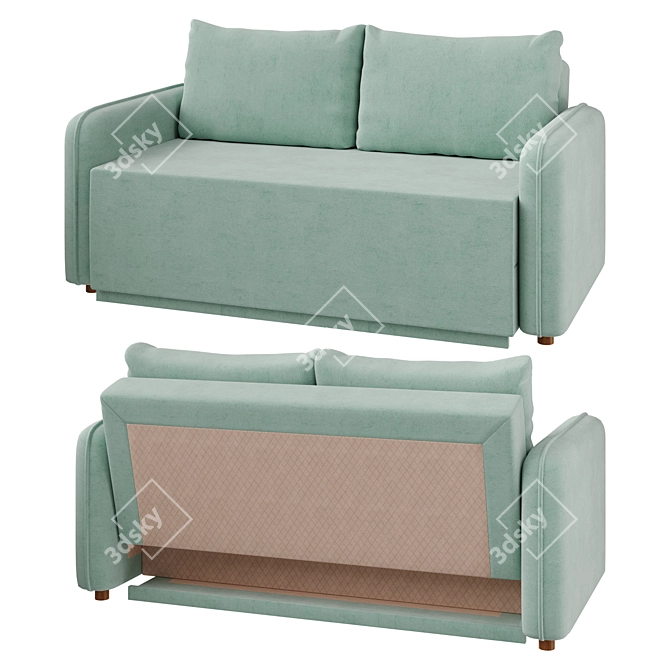 Stylish Xanthi Sofa: Perfect for Any Space 3D model image 4