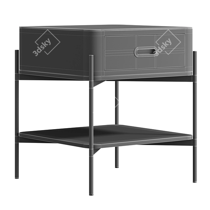 Grotto Oak Wood Coffee Table 3D model image 4
