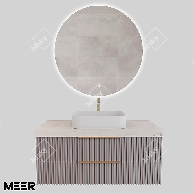 MEER PRIMA Premium Bathroom Furniture 3D model image 1