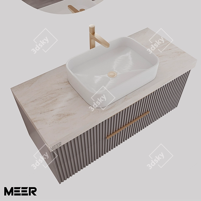 MEER PRIMA Premium Bathroom Furniture 3D model image 2