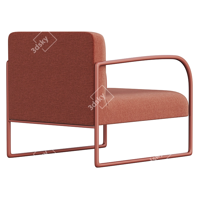 Modern Arcos Armchair by Arper 3D model image 1