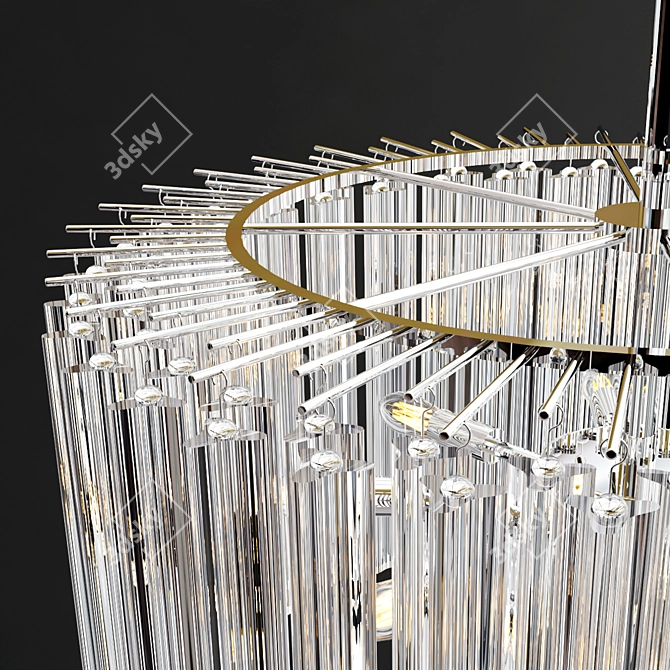 Elegant Nessa Chandelier by Arteriors 3D model image 2