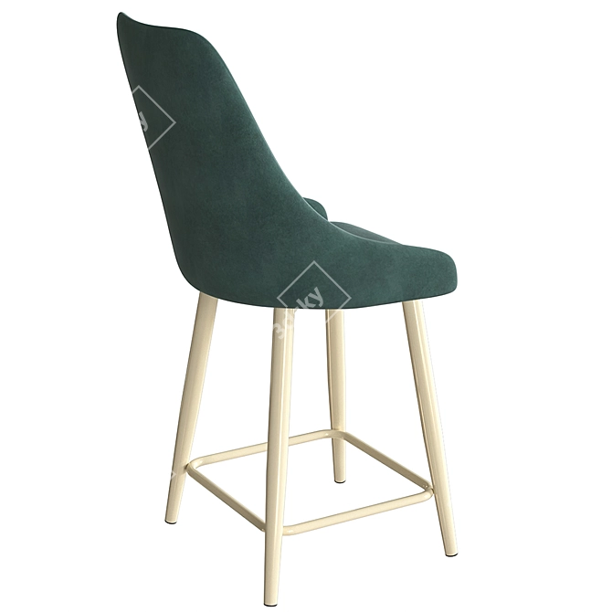 Hank Metal Leg Chair 3D model image 3