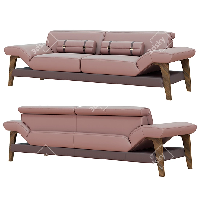 Elegant MERIEM Sofa: Stylish Comfort 3D model image 3