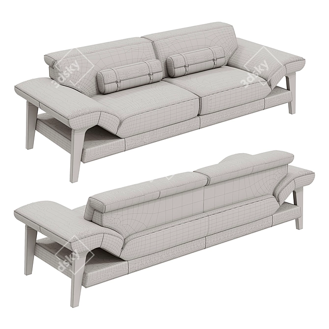 Elegant MERIEM Sofa: Stylish Comfort 3D model image 5