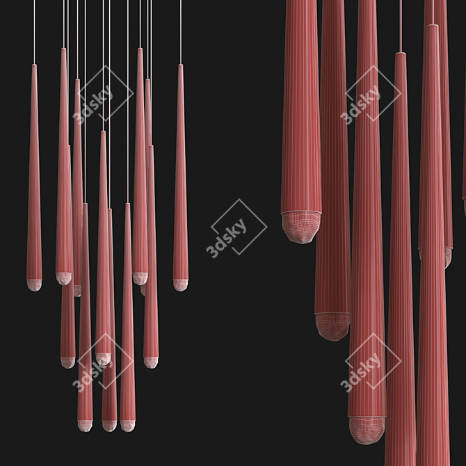 Aquitaine Modern Chandelier 3D model image 4