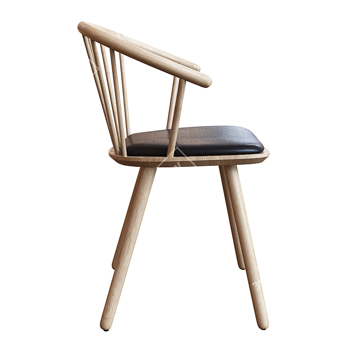 Bolia Sleek Low Back Chair: Modern Elegance for Your Space 3D model image 2