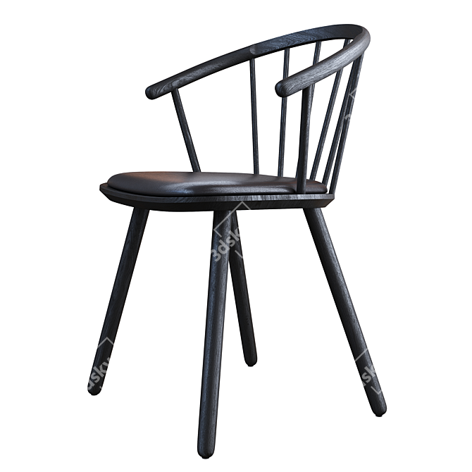 Bolia Sleek Low Back Chair: Modern Elegance for Your Space 3D model image 5