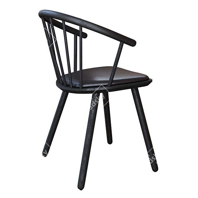 Bolia Sleek Low Back Chair: Modern Elegance for Your Space 3D model image 6