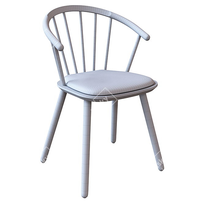 Bolia Sleek Low Back Chair: Modern Elegance for Your Space 3D model image 7