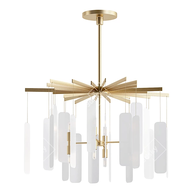 Arteriors Harriet Chandelier: Exquisite Illumination 3D model image 1