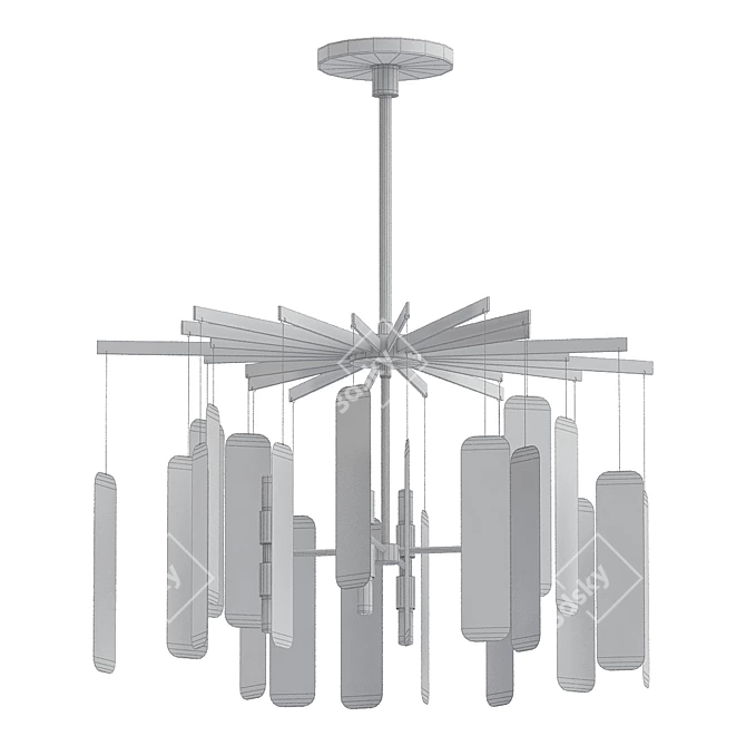 Arteriors Harriet Chandelier: Exquisite Illumination 3D model image 2