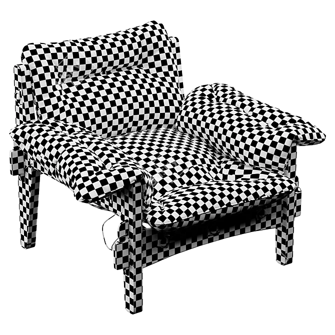 Modern Espasso Moleca Lounge Armchair 3D model image 6