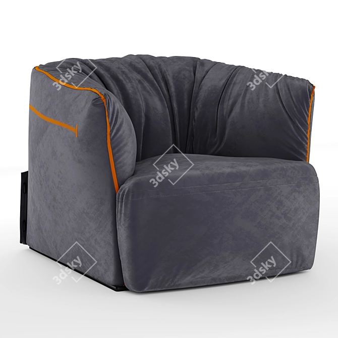 Sleek Santa Monica Poliform Chair 3D model image 1