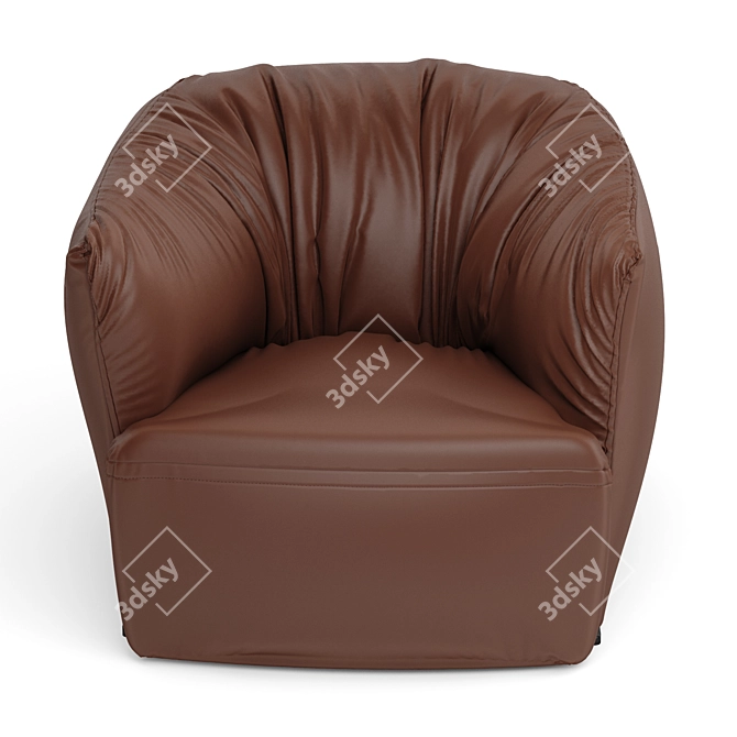 Sleek Santa Monica Poliform Chair 3D model image 2