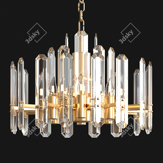Elegant Bonnington Chandelier 3D model image 1