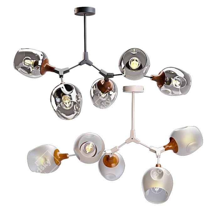 Sleek Ciotolla Ceiling Luminaires 3D model image 7