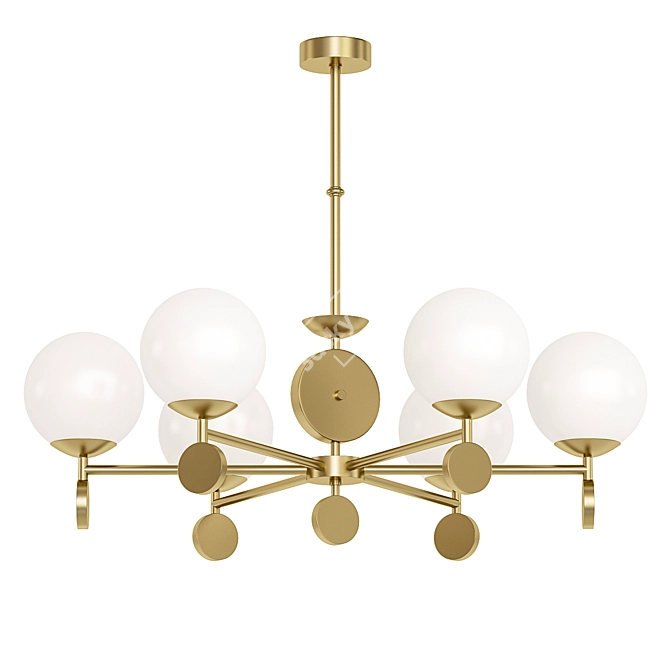 Elegant Chandelier Marsela:
Illuminate Your Space 3D model image 1