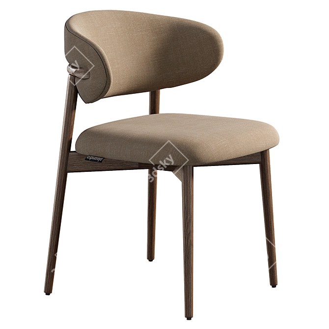 Sleek Oleandro Chair by Archirivolto 3D model image 4