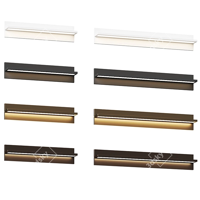 Che LED Wall Sconce: Minimalist Illumination 3D model image 4