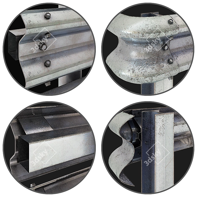 Space-Saving Twin Guardrail 3D model image 10