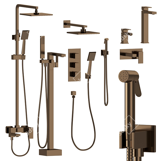 Timo Selene Bathroom Set 3D model image 5
