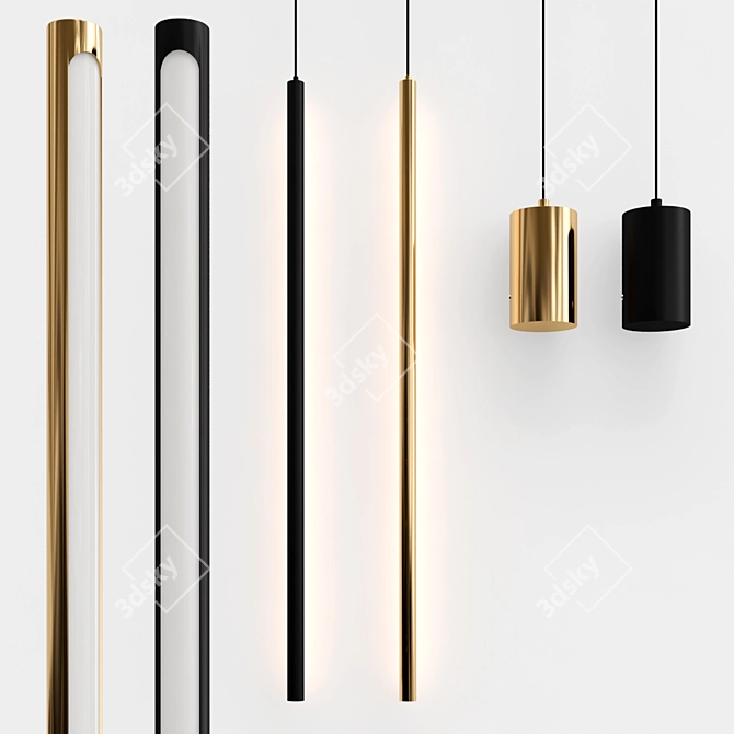 LYNNE B Pendant Lamp: Versatile and Elegant 3D model image 1