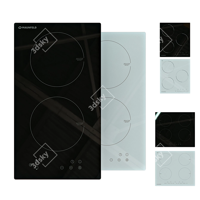 Maunfeld Induction Hobs Collection 3D model image 1